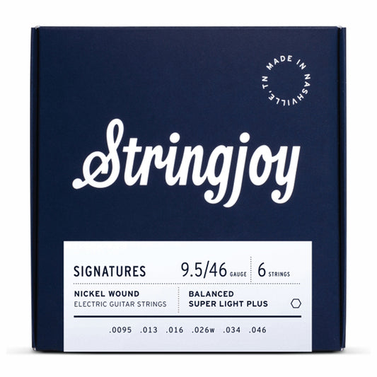 Stringjoy Signatures | Balanced Super Light Plus Gauge (9.5-46) Nickel Wound Electric Guitar Strings