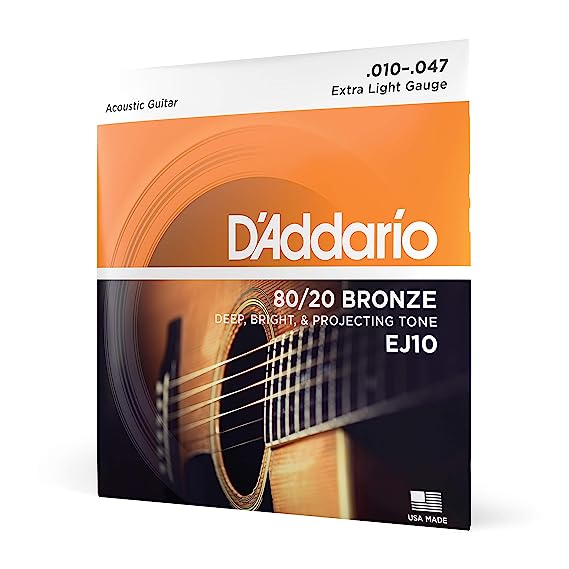 D'Addario 80/20 BRONZE Acoustic Guitar Strings