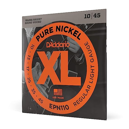 D'Addario XL™ Pure Nickel Round Wound Electric Guitar Strings